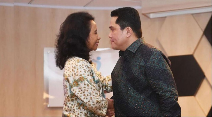 Barisan Bos BUMN Rini Soemarno Digulung Erick Thohir