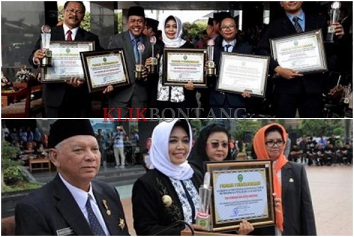 Walikota Bontang Terima Penghargaan Tim Pembina UKS Terbaik