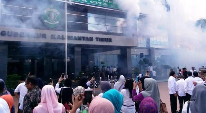 Komplek Kantor Gubernur Kaltim Kebakaran