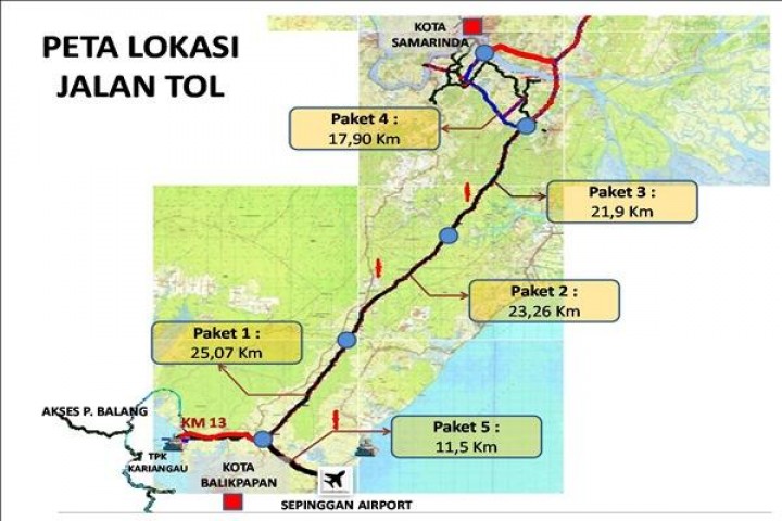 Begini Progres Pembangunan Jalan Tol Balikpapan-Samarinda