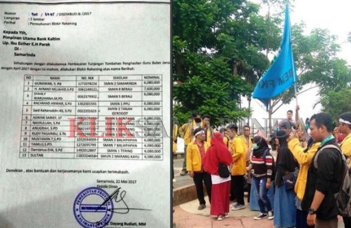 Dianggap Provokator Aksi, Rekening 13 Guru Diblokir Disdik Kaltim