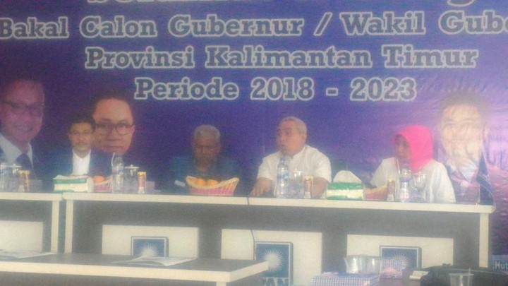 Datangi PAN, Isran Kembalikan Formulir Pendaftaran Bacagub