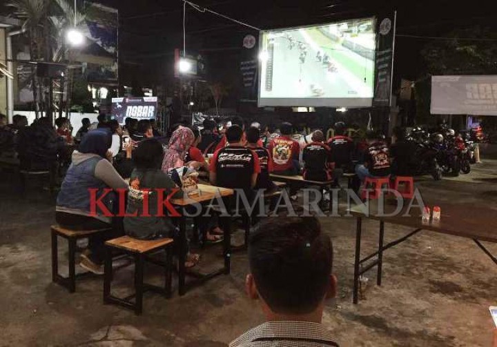 Inilah Keseruan Nobar MotoGP di Samarinda