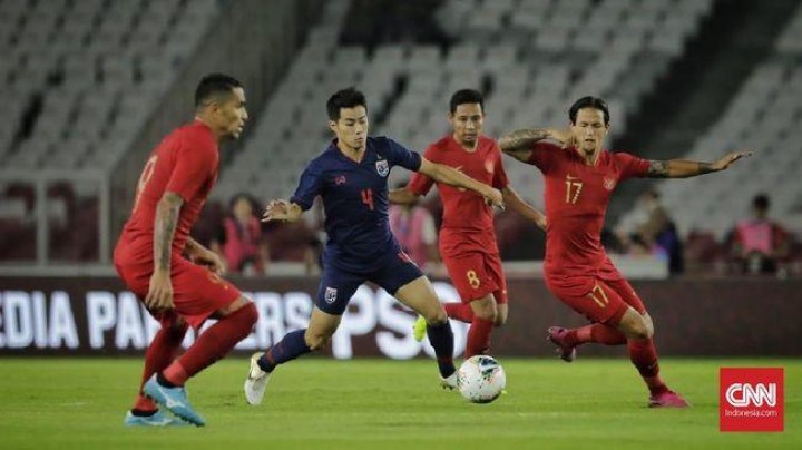 Indonesia Dibantai Thailand 0-3 di Stadion GBK 