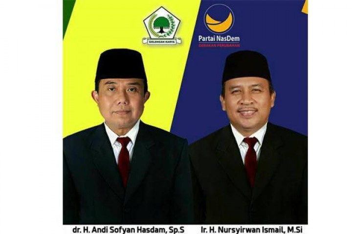 Golkar dan NasDem Usung Sofyan Hasdam-Nusyirwan, Rabu Daftar ke KPU