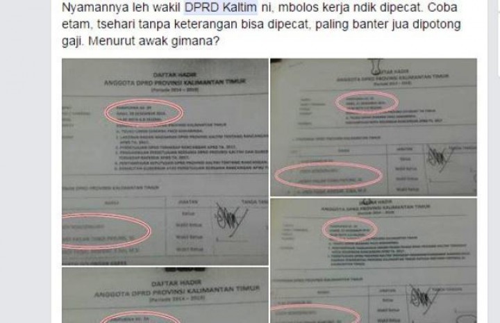 Absensi Bocor, Kinerja DPRD Kaltim Disorot