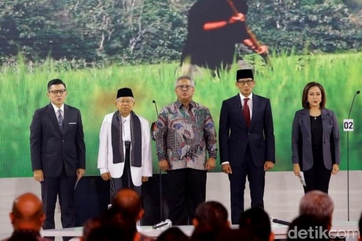 Ini Daftar Janji Ma'ruf Amin dan Sandiaga Uno Saat Debat 