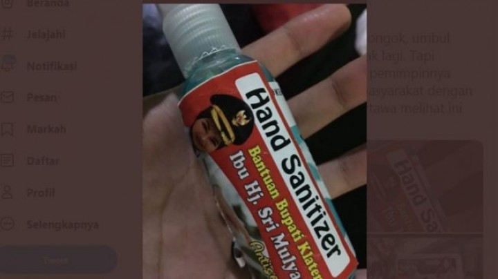 'Nampang' di Hand Sanitizer, Bupati Klaten Memalukan Menggema