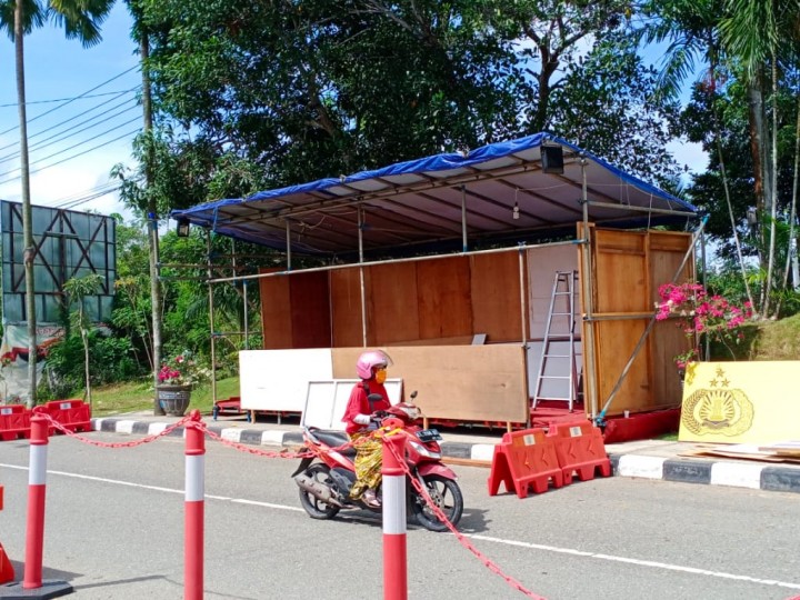 Siagakan Petugas di Pos Tugu Selamat Datang, Larang Warga Bontang Mudik