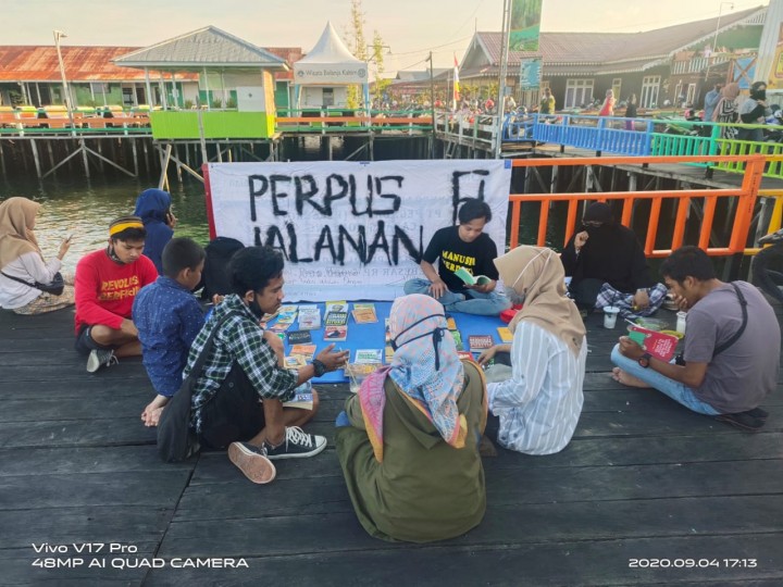 Perpustakaan Jalanan, Cara HMI Bontang Menebar Virus Membaca