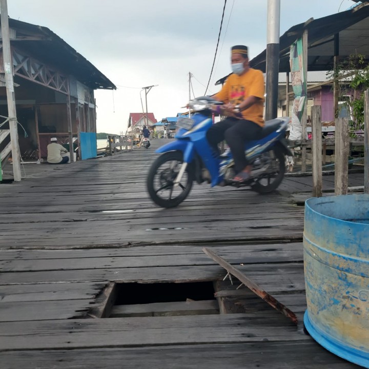 Jalanan Bontang Kuala Rusak dan Berlubang, Warga: Sudah Sering Ada Korban