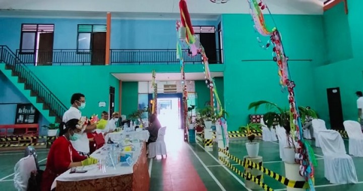 TPS Unik di Bontang, Kemas Bilik Suara Serasa di Bali