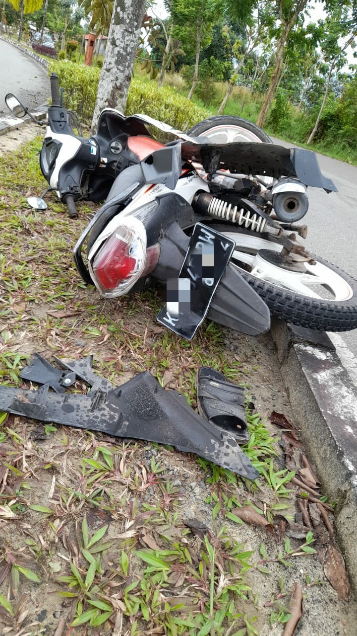 Dua Pemotor Tabrakan di Bontang Lestari, Polisi Panggil Kontraktor Perbaikan Jalan
