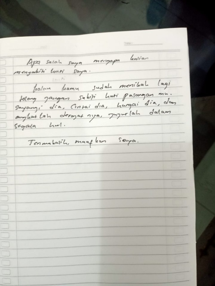 Tulis Pesan Pilu di Kertas, Wanita di Muara Badak Diduga Gantung Diri Lantaran Suami Ketahuan Selingkuh