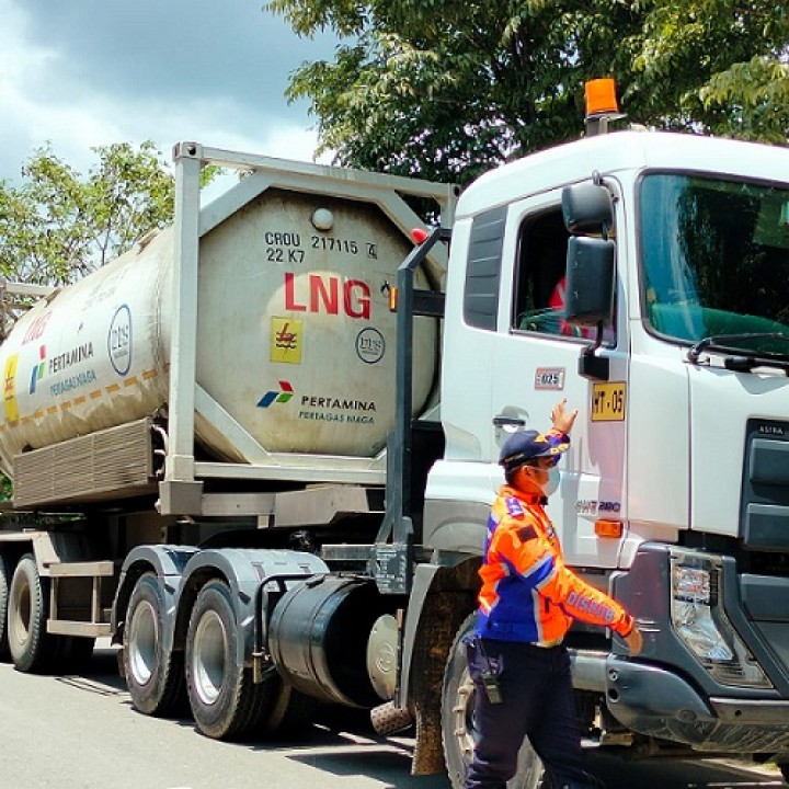 Dishub Bontang Tertibkan Mobil Isotank Gas LNG, Dinilai Belum Kantongi Izin Lengkap