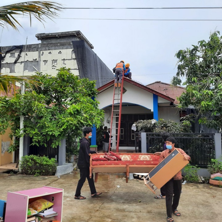Rumah Milik Guru di Tanjung Laut Indah Terbakar