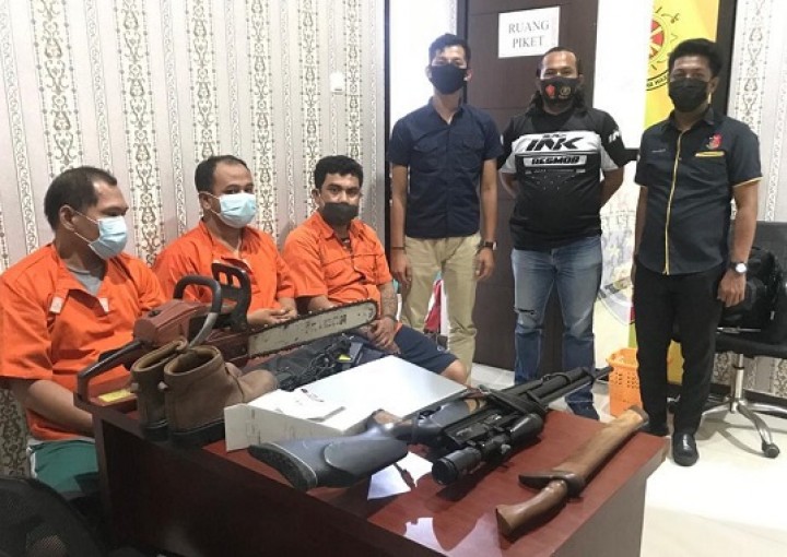 Tim Gabungan Polres Bontang dan Kutim Bekuk 3 Pencuri yang Kerap Beraksi di Jalan Poros 