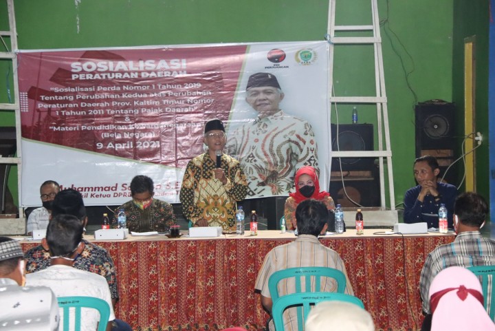 Dewan Kaltim Dapil Kukar Sosialisasikan Pajak Daerah ke Konstituen 