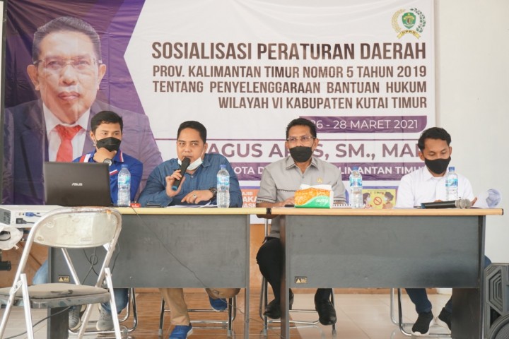 DPRD Kaltim Sosialisasikan Perda Penyelenggaraan Bantuan Hukum di Kutim