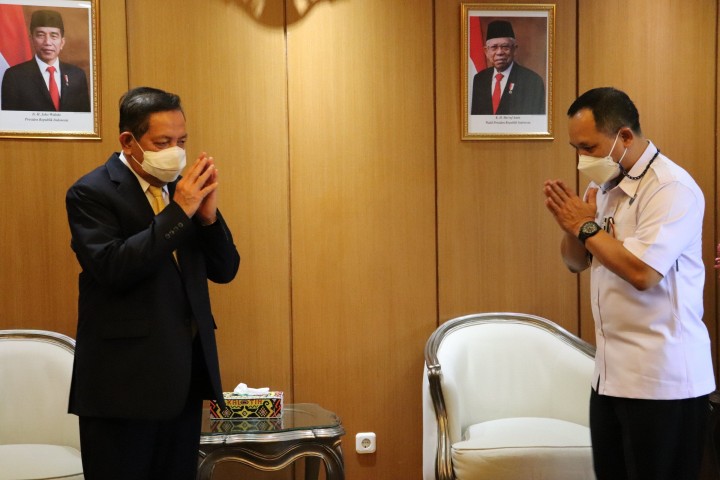 Makmur Terima Kunjungan Kepala BNNP Kaltim