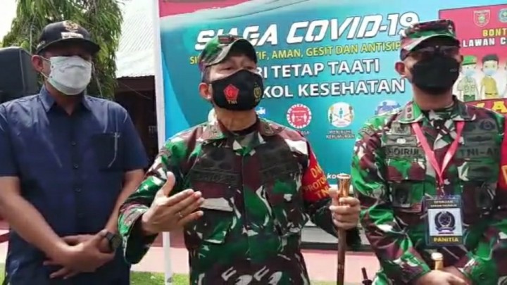 Danrem Cahyo Intruksikan Petugas Harus Ramah Selama Amankan PPKM Darurat