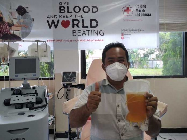 Faisal FBR Jadi Pendonor Plasma Konvalesen Pertama dari DPRD Bontang