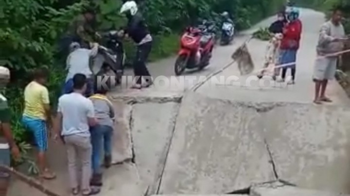 Jalan Poros Marangkayu - Muara Badak Putus, Lalu Lintas Dialihkan