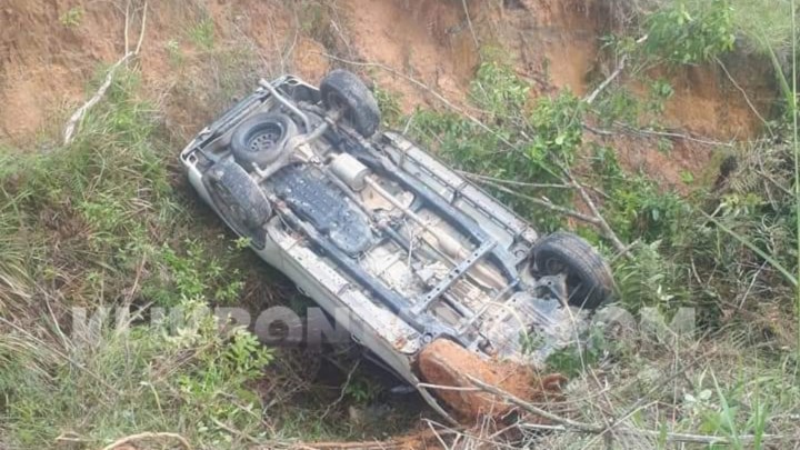 Mobil Bak Terbuka Masuk Jurang di Bontang Lestari, 3 Penumpang Selamat