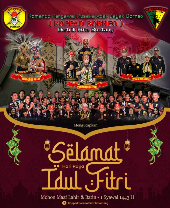 Ucapan Selamat Hari Raya Idul Fitri KOPPAD Borneo