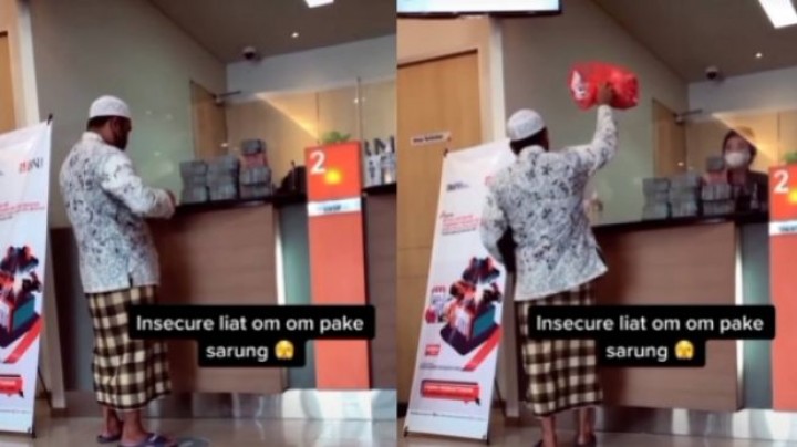 Setor Tumpukan Uang di Bank, Aksi Bapak sambil Lempar Plastik ke Pegawai Ini Bikin Geram