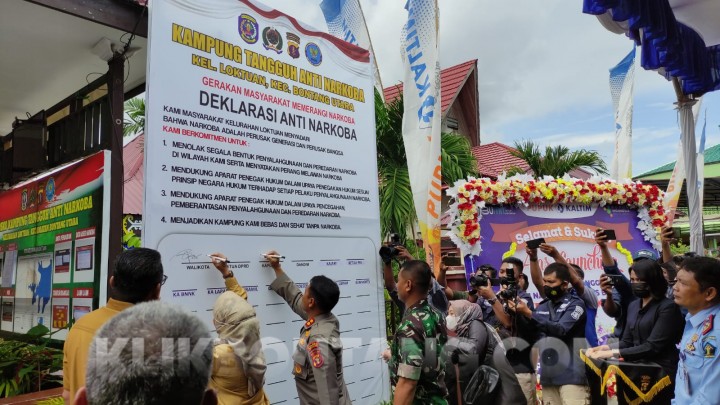 Loktuan Didapuk Jadi Kampung Tangguh Narkoba