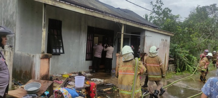 Ditinggal Beli Sarapan, 1 Rumah di Guntung Terbakar