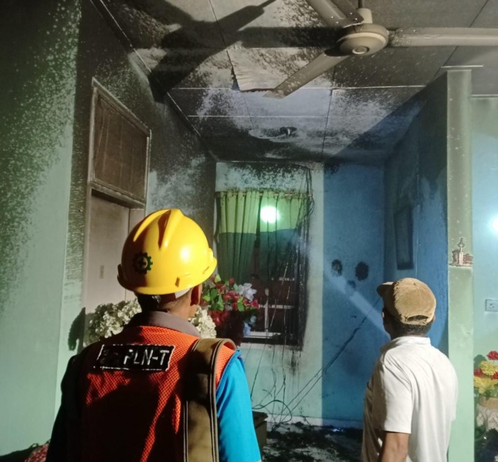 Rumah Kos di HOP II Nyaris Ludes Terbakar
