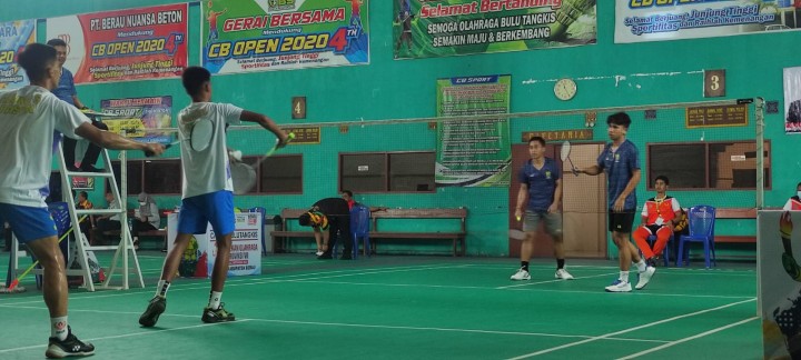 Bulu Tangkis Beregu Putra Bontang Lolos Semifinal Porprov Kaltim 2022