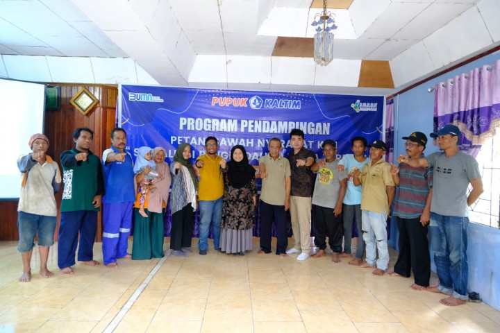 Dukung Optimalisasi Lahan Persawahan, Pupuk Kaltim Edukasi Petani Binaan di Nyerakat Kiri Bontang