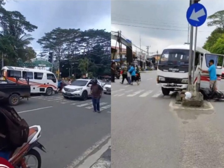 Rem Blong, Minibus Seruduk Pemotor di Simpang BSD Bontang