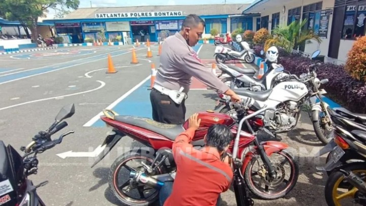 12 Hari Operasi Keselamatan Mahakam di Bontang, 150 Knalpot Brong Disita untuk Dimusnahkan