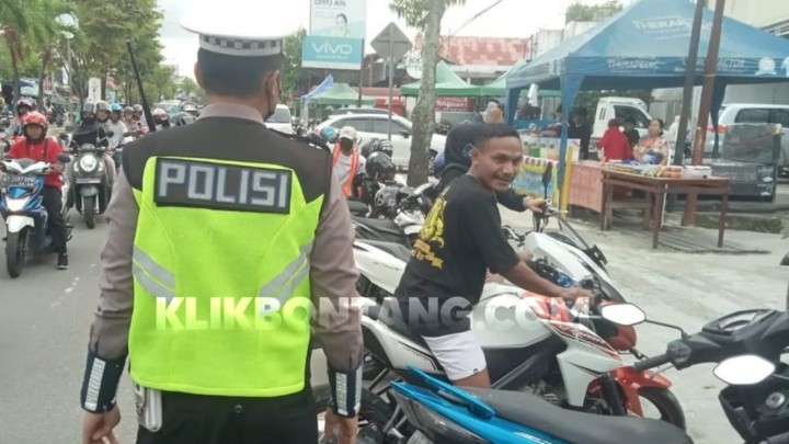Kedapatan Balap Liar Motor Ditahan Sampai Akhir Ramadhan, Lantas Bontang Amankan 29 Motor