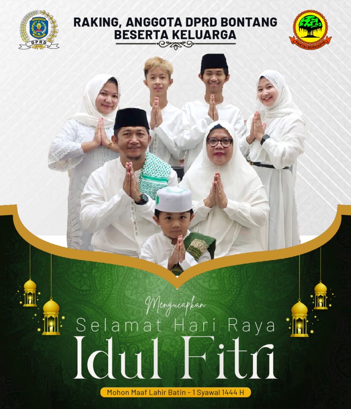 Ucapan Idul Fitri 1444 H/2023 Raking Anggota DPRD Bontang