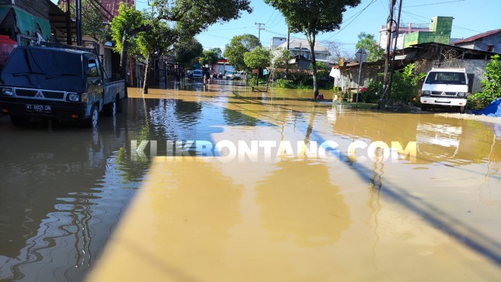 Banjir Kembali Landa Bontang, Tiga Ruas Jalan Terendam