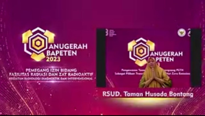 RSUD Bontang Raih Penghargaan Bapeten Nasional