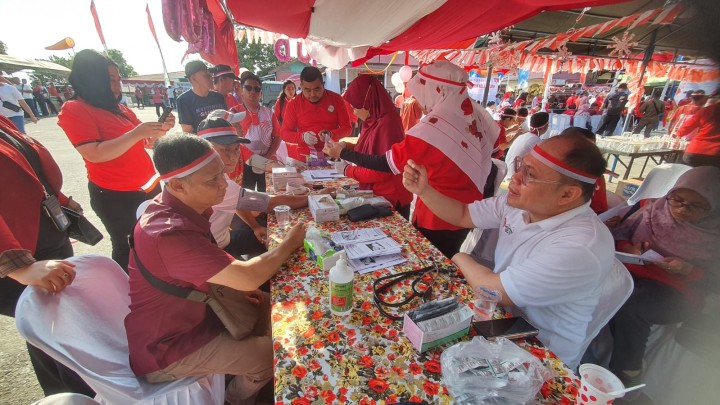 Launching Kampung Bebas Narkoba di Loktuan, RSUD Bontang Beri Layanan Cek Kesehatan Gratis