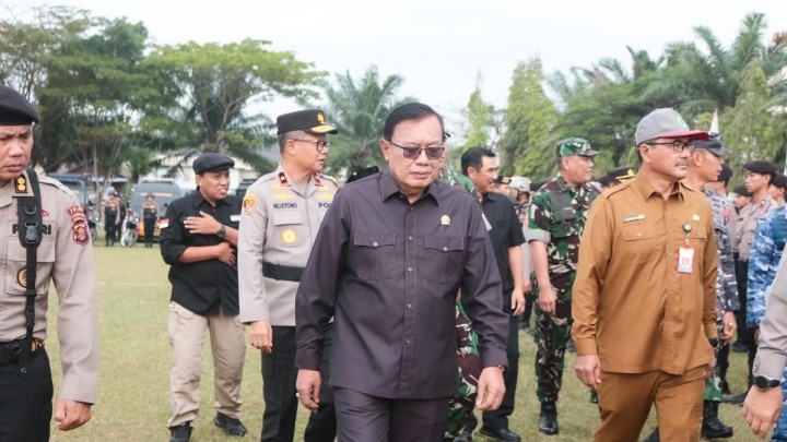 Hadiri Apel Gelar Pasukan, Yusuf Mustafa: Pemilu 2024 Harus Kompak dan Bersatu Jaga Kondusifitas