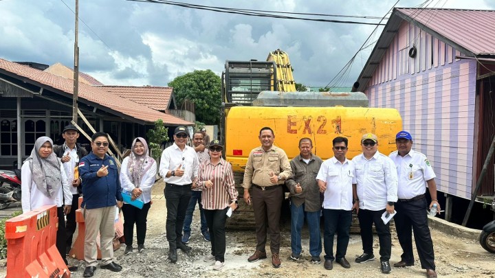 Perjuangkan Realisasi, Seno Aji Terus Monitoring Pembangunan Drainase Loa Ipuh