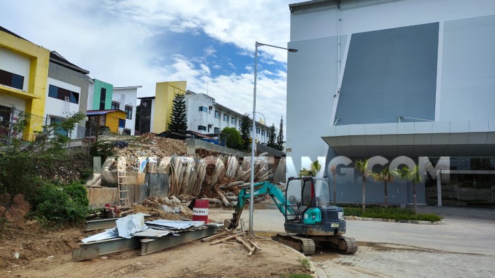 Turap Ambruk Masih Perbaikan, Bontang Citimall Sudah Dapat Surat Layik Fungsi