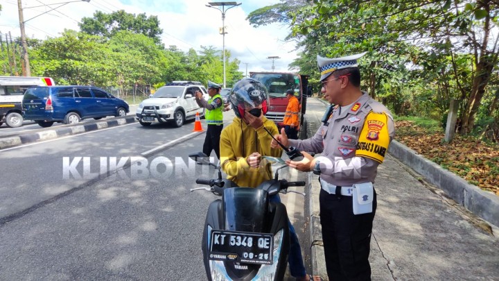 Razia Gabungan di Jalan Tembus PKT, Ini Pelanggaran yang Disasar