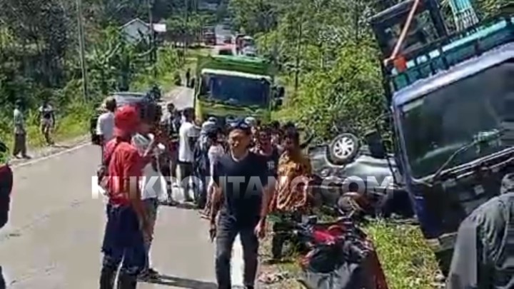 Kecelakaan Beruntun di Jalan Poros Samarinda Bontang, Seorang Pemotor Tewas