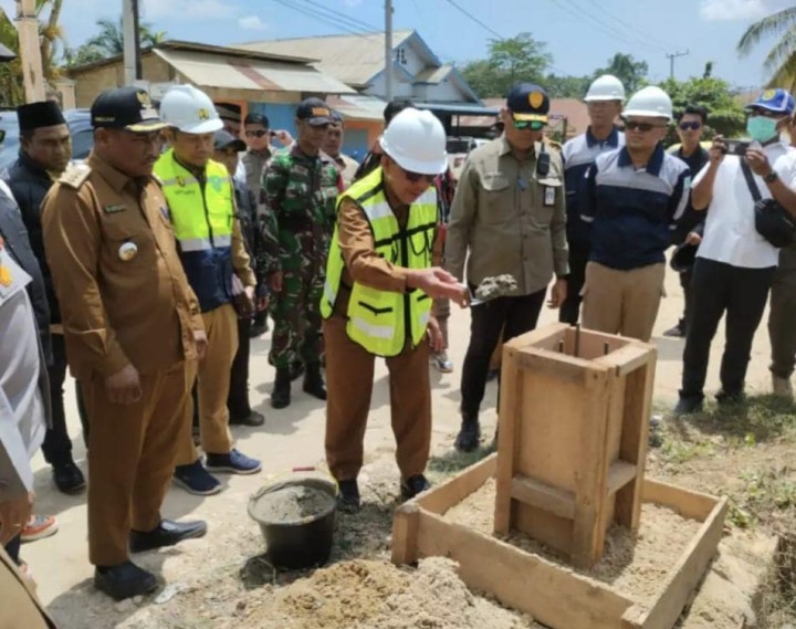 Proyek MYC Rp 63,2 miliar  Simpang 4 Kaliorang Kutim Dimulai