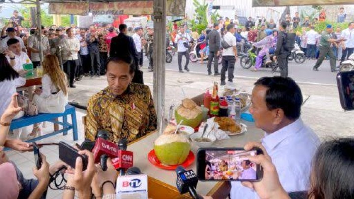 Usai Resmikan Pabrik, Jokowi dan Prabowo Dijadwalkan Makan Siang di Bontang Kuring