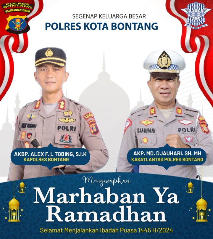 Ucapan Selamat Ramadhan 1445 Hijriah/2024 dari Polres Bontang